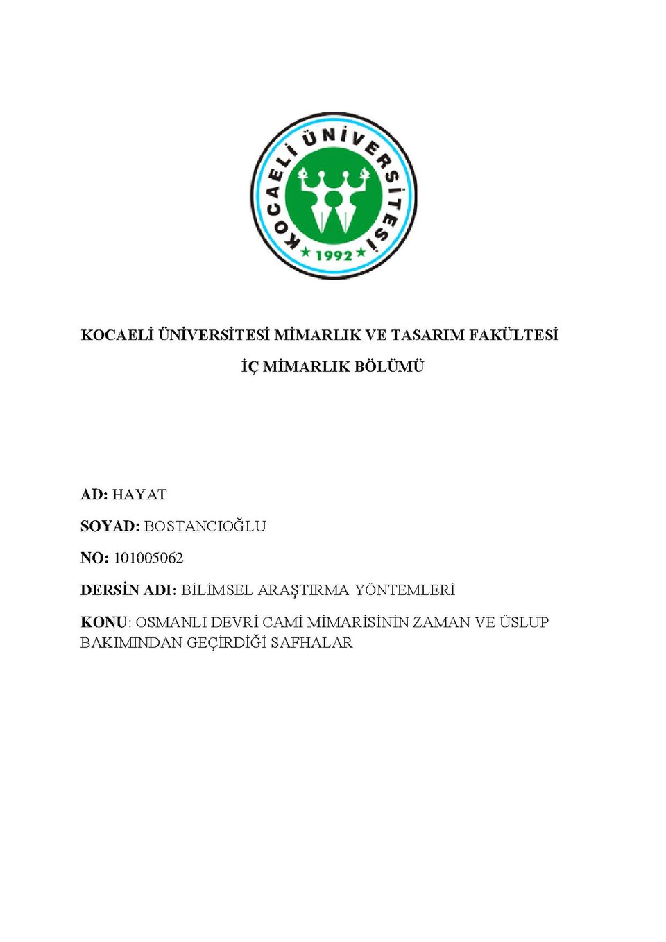 Osmanlı külliye avlu şadırvan